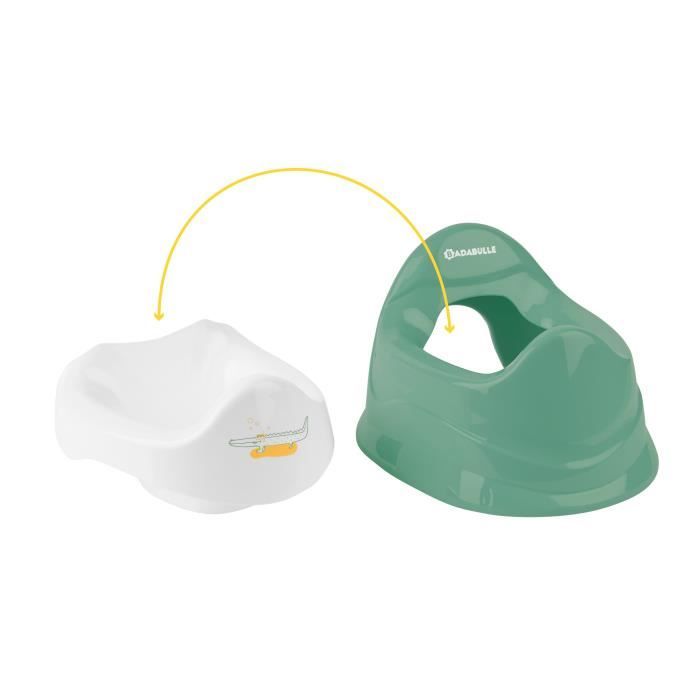 Badabulle Pot d’apprentissage avec cuvette amovible Antidérapant Assise ergonomique