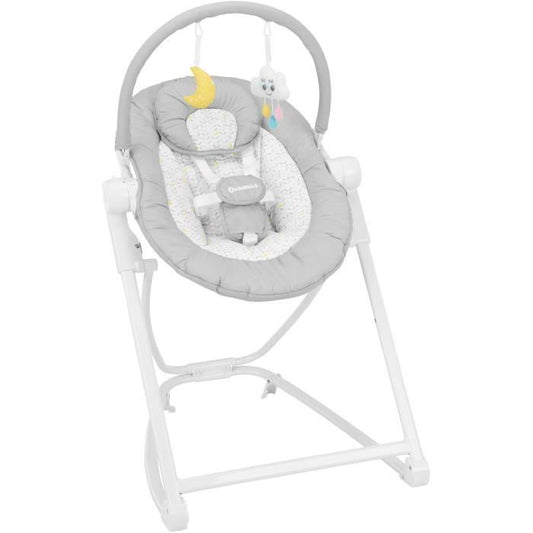 Badabulle Transat en hauteur Compact’Up Pliage Ultra Compact Confortable Multipositions Des la naissance Candy