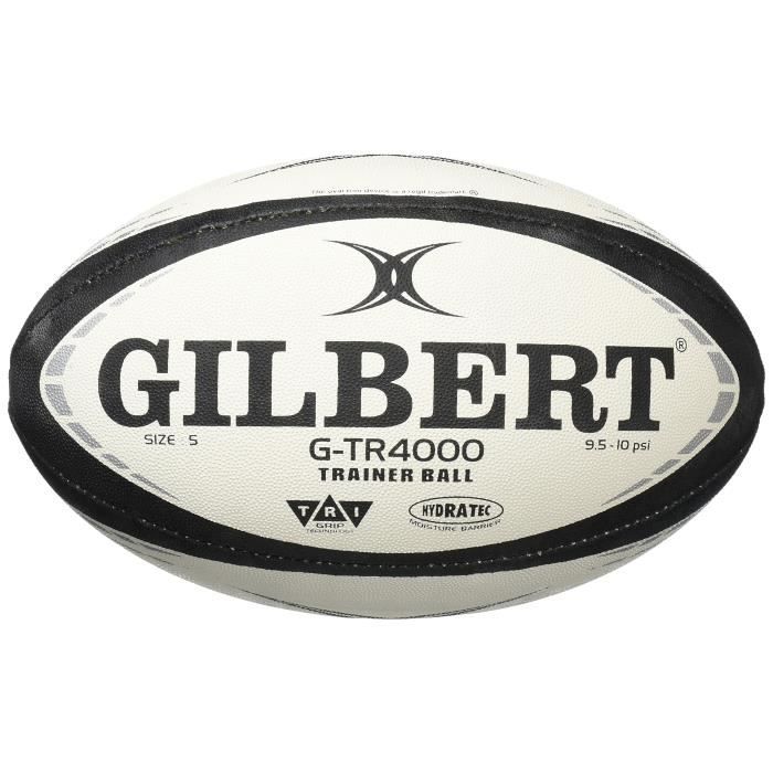 Ballon de rugby - GILBERT - G-TR4000 - Taille 3 - Noir