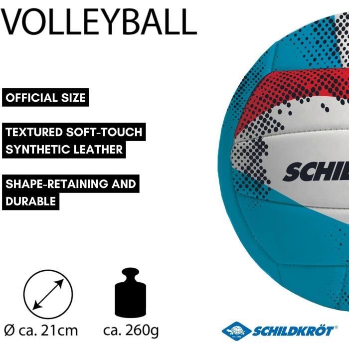 Ballon de volley - SCHILDKRÖT - Taille 5 / 21 cm - Cuir synthétique