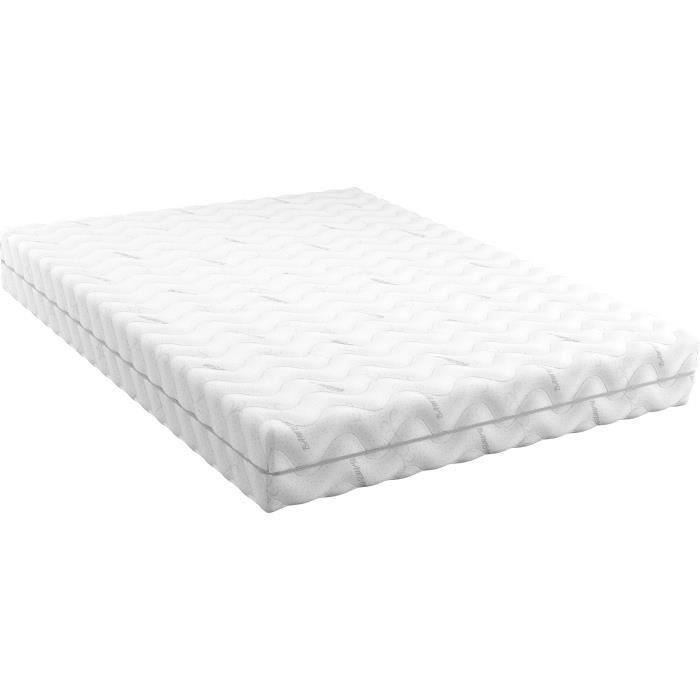 BAMBU- Matelas - 140 x 190 cm - Epaisseur 20 cm - Réversible - Ressorts ensachés