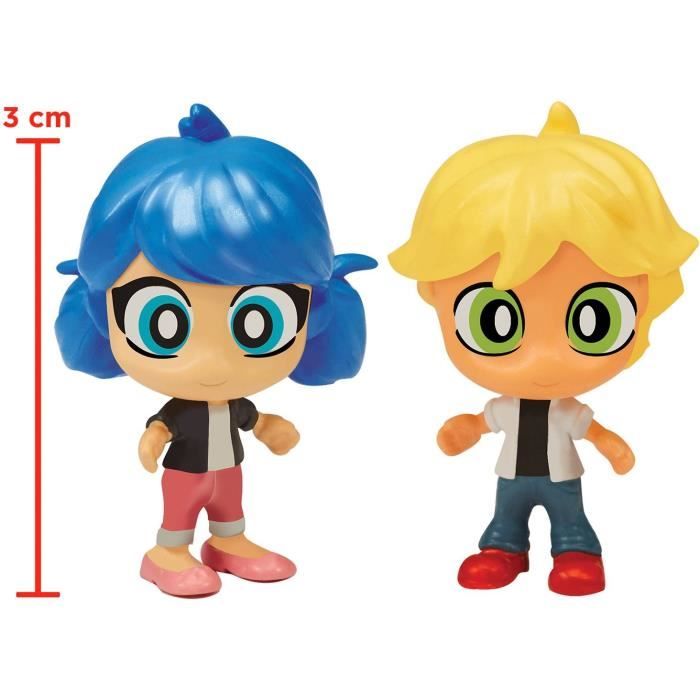 BANDAI - Miraculous Ladybug - Mini univers Chibi Boulangerie - Mini figurines Marinette et Adrien incluses - P50551