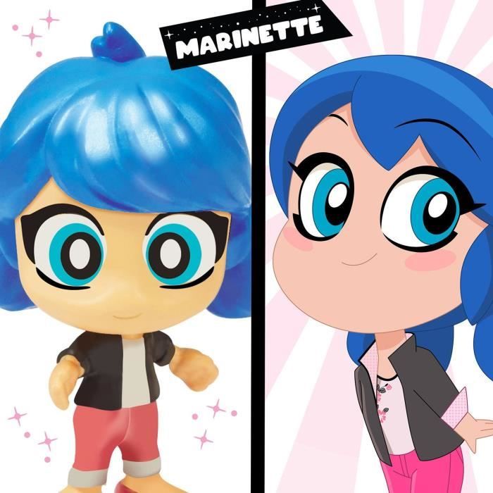 BANDAI - Miraculous Ladybug - Mini univers Chibi Boulangerie - Mini figurines Marinette et Adrien incluses - P50551