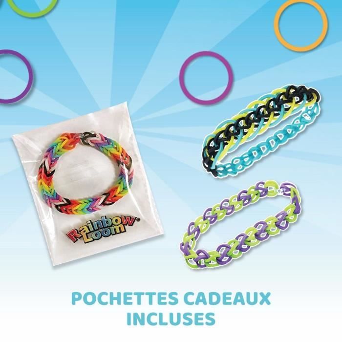 Bandai - Rainbow Loom Combo Set Fabrication de bracelets - Métier a tisser avec 2300 élastiques Charms et Perles - ?