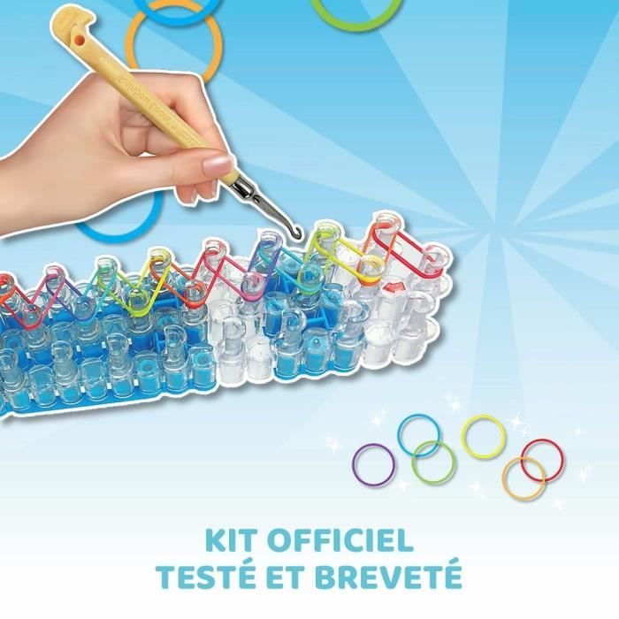 Bandai - Rainbow Loom Combo Set Fabrication de bracelets - Métier a tisser avec 2300 élastiques Charms et Perles - ?