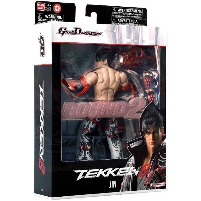 BANDAI - Tekken - Figurine d’action 17 cm - Jin Kazama Game Dimensions - 40673