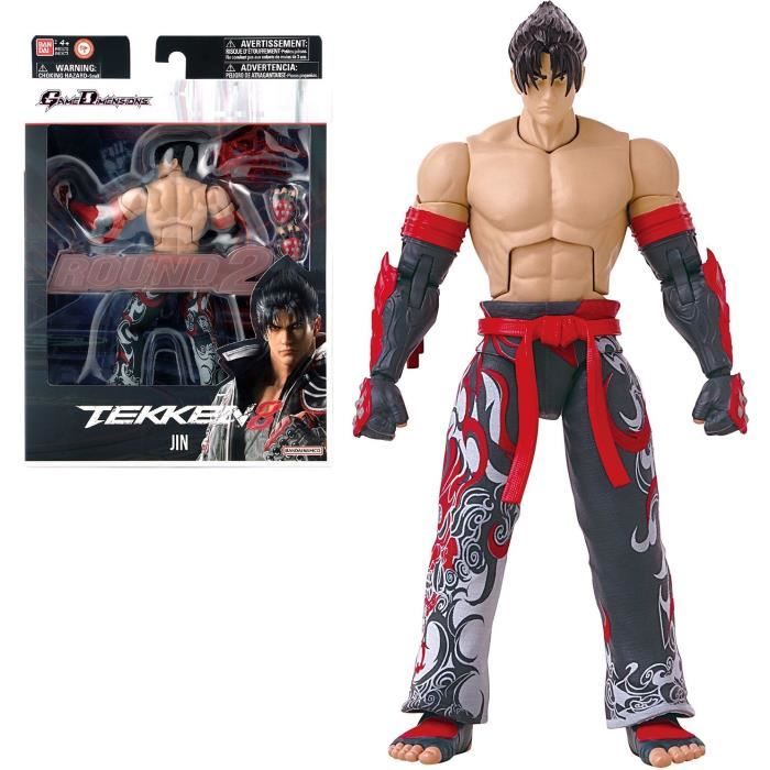 BANDAI - Tekken - Figurine d’action 17 cm - Jin Kazama Game Dimensions - 40673