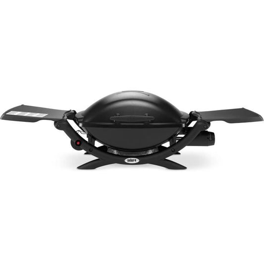 Barbecue a charbon WEBER Q2000 Black - 2 grilles de cuisson 55x39 cm - Cuve aluminium - Etageres rabattables - Paloma Tech