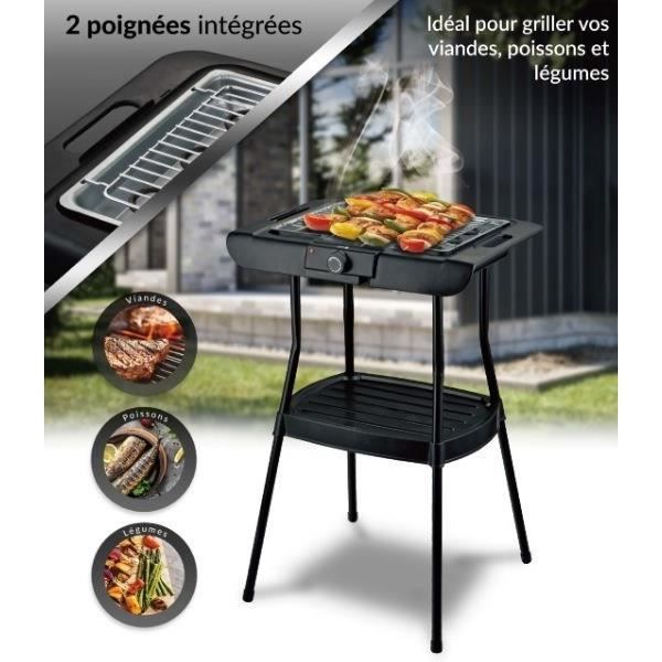 Barbecue Electrique sur pied - FAGOR - FGBB20 - 2000 W - Idéal pour griller vos viandes poissons et légumes