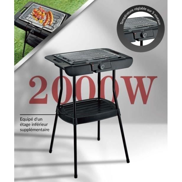 Barbecue Electrique sur pied - FAGOR - FGBB20 - 2000 W - Idéal pour griller vos viandes poissons et légumes