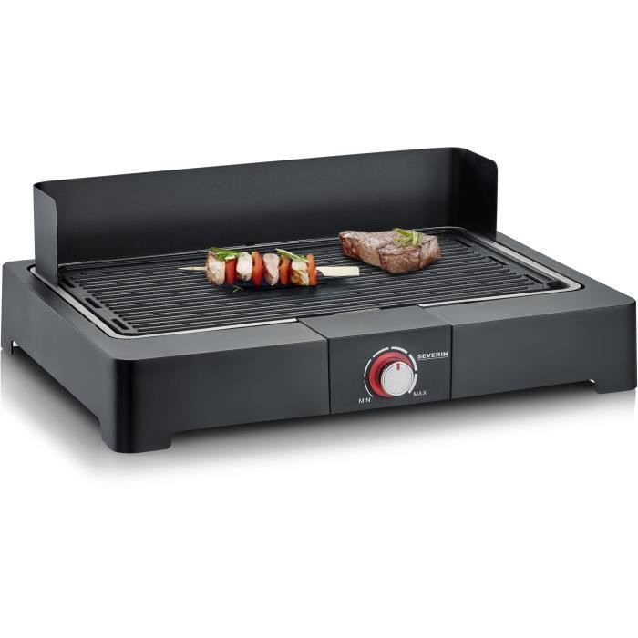 Barbecue Severin Puissance 2 200 W resistance hautement efficace pour une puissance maximale atteinte rapidement bouton