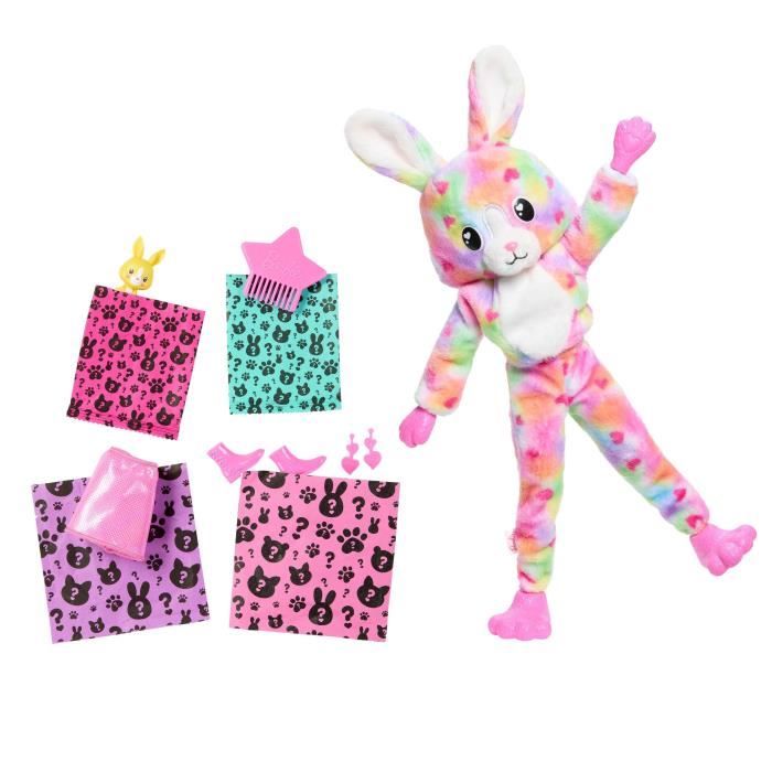 Barbie-Barbie Cutie Reveal-Poupée lapin Reve Coloré avec 10 surprises HRK38