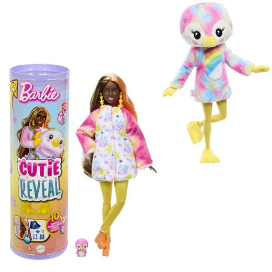 Barbie-Barbie Cutie Reveal-Poupée manchot Reve Coloré et 10 surprises HRK40