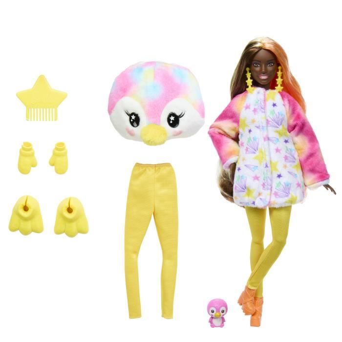 Barbie-Barbie Cutie Reveal-Poupée manchot Reve Coloré et 10 surprises HRK40