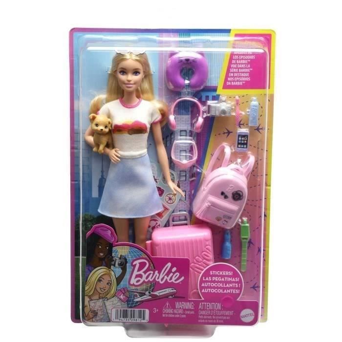 Barbie-Barbie en Voyage-Coffret avec chiot et accessoires HJY18