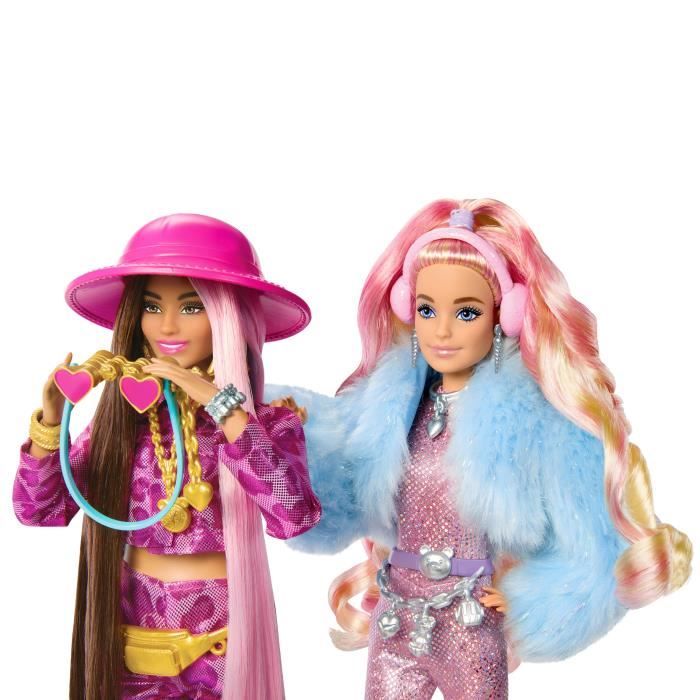 Barbie-Barbie Extra Cool-Poupée voyage en tenue d’hiver HPB16