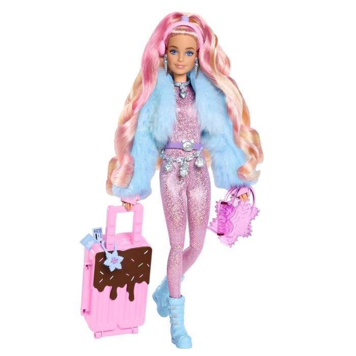 Barbie-Barbie Extra Cool-Poupée voyage en tenue d’hiver HPB16