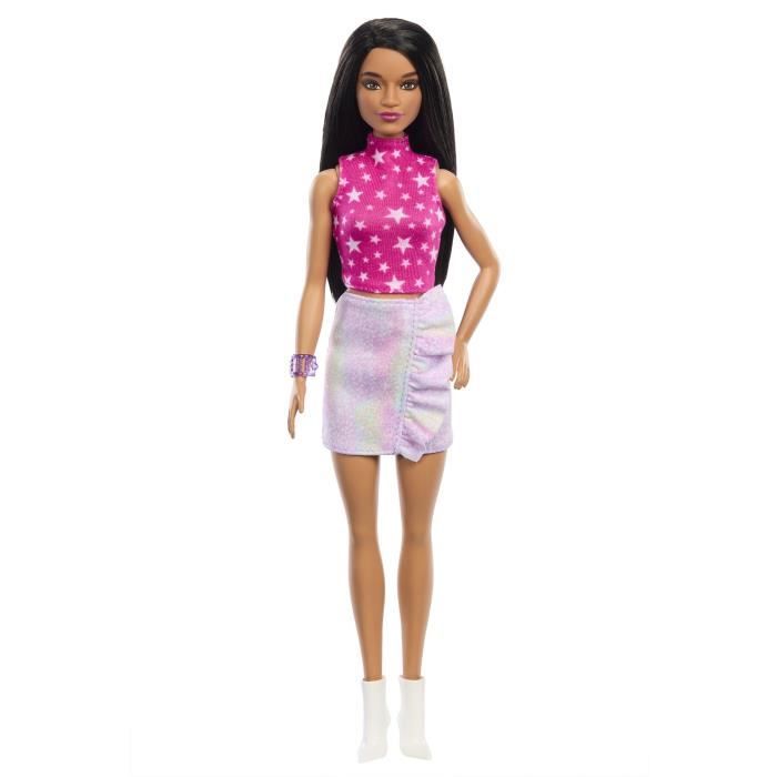 Barbie-Barbie Fashionistas- Poupée cheveux noirs 65eme anniversaire HRH13