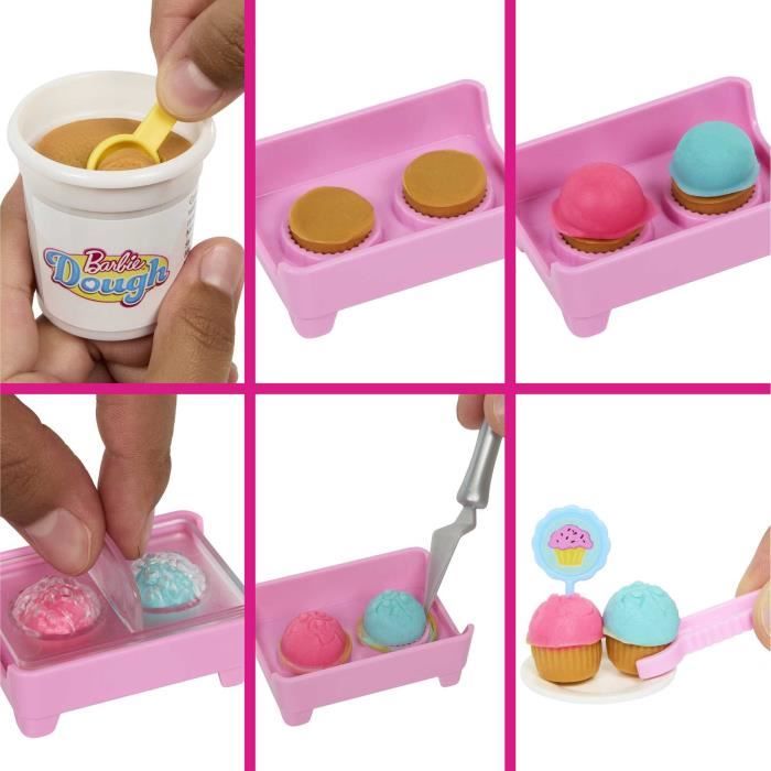 Barbie-Barbie Pâtisserie-Coffret poupée « Malibu » et 18 accessoires HJY19