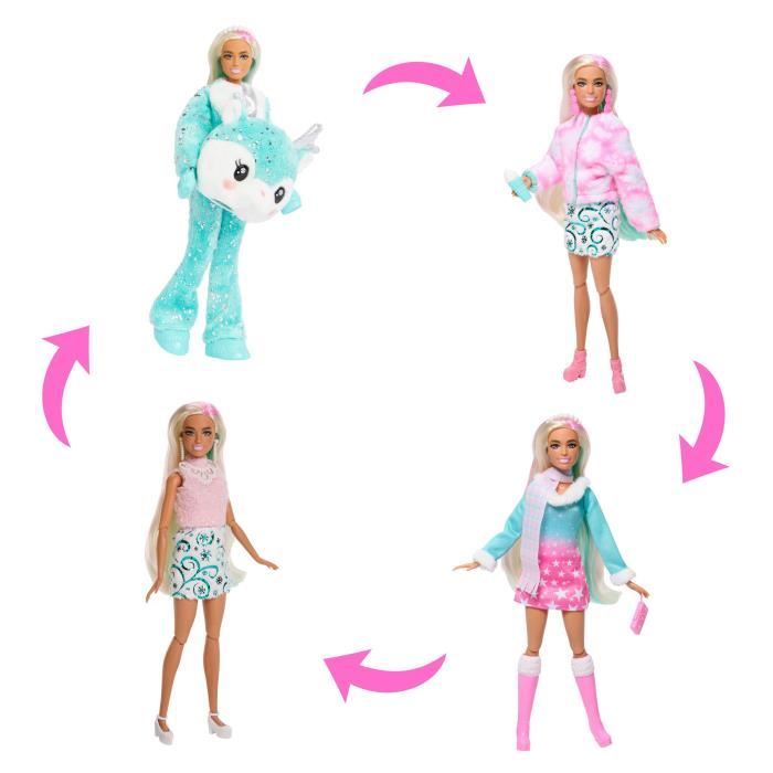 Barbie-Calendrier de l’Avent Cutie Reveal-1 poupée et 24 surprises HJX76