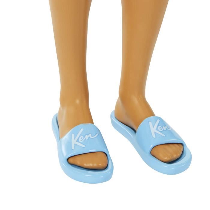 Barbie-Ken Plage-Poupée blonde short de bain et accessoires de plage HPL74