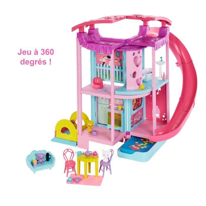 Barbie-La Maison de Chelsea 50 cm animaux et + de 15 accessoires HCK77