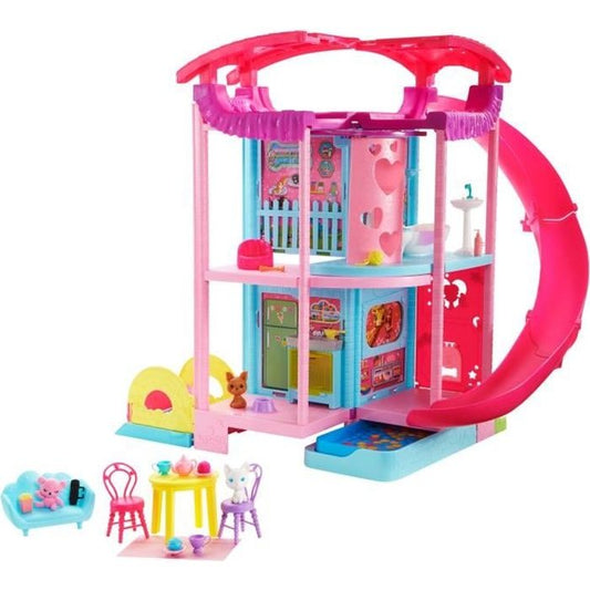 Barbie-La Maison de Chelsea 50 cm animaux et + de 15 accessoires HCK77