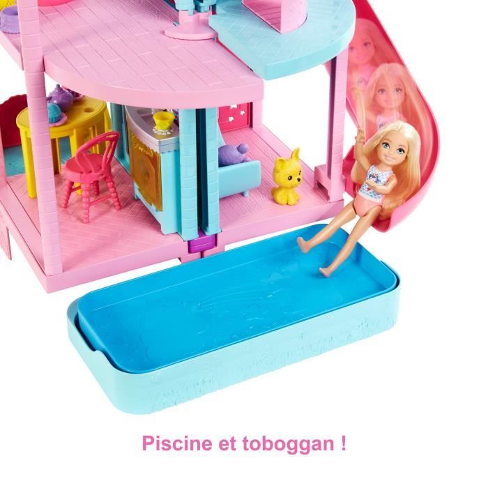 Barbie-La Maison de Chelsea 50 cm animaux et + de 15 accessoires HCK77