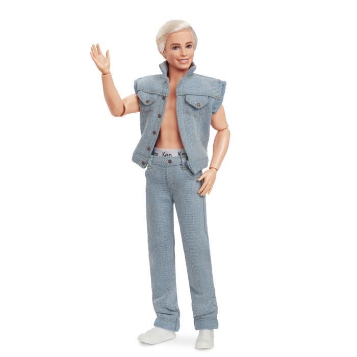 Barbie Le Film-Poupée Ken a collectionner tenue en jean HRF27