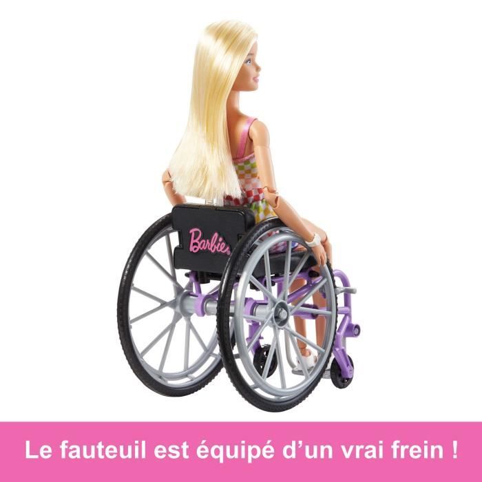 Barbie-Poupée avec fauteuil roulant-Barbie Fashionistas HJT13