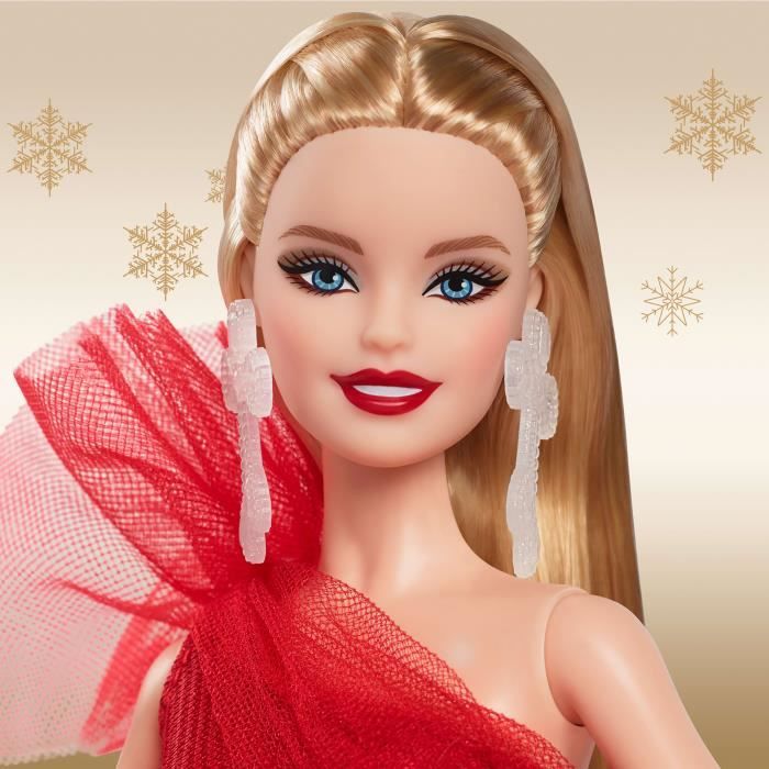 BARBIE Poupée joyeux noël blonde HRM61