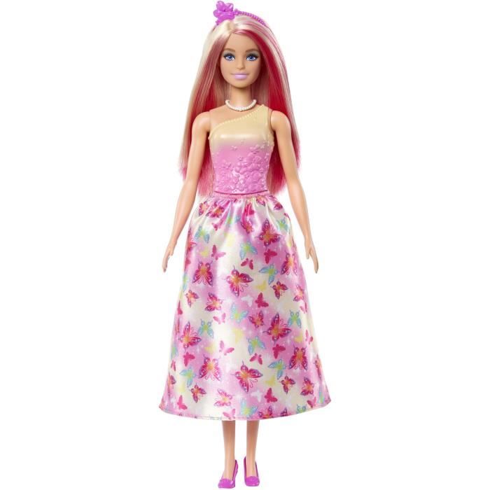 Barbie-Poupées Sirenes avec cheveux et nageoire colorés et serre-tete HRR08