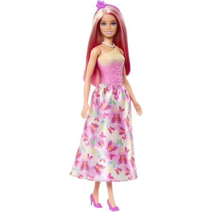 Barbie-Poupées Sirenes avec cheveux et nageoire colorés et serre-tete HRR08