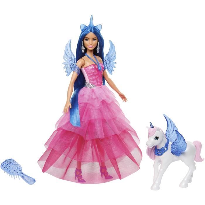 Barbie Princesse Saphir - Licorne Poupée - 65 ans de Barbie Mattel HRR16