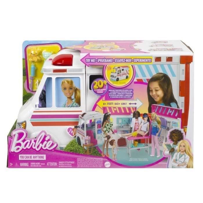 Barbie-Véhicule Médical-Coffret ambulance et clinique et accessoires HKT79