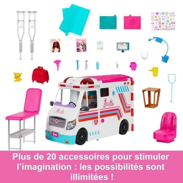 Barbie-Véhicule Médical-Coffret ambulance et clinique et accessoires HKT79