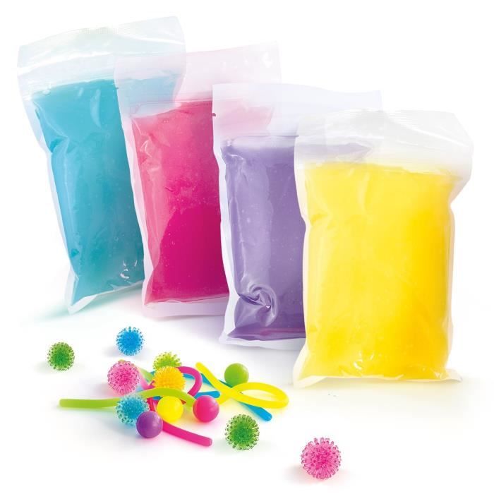 Baril de Slime Fidget - 4 Méga Slimes - Canal Toys - Loisirs Créatifs pour Enfant - Des 6 ans