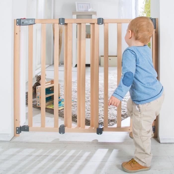 Barriere de Sécurité Bébé Safety Up pour Porte - ROBA - Largeur Réglable de 70 - 118.5 cm