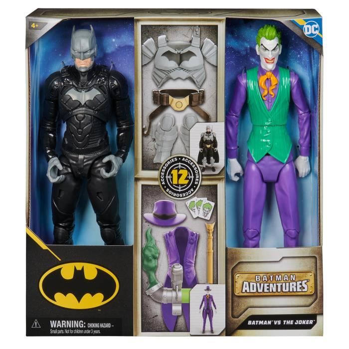 BATMAN - BATTLE PACK Figurine 30 CM Batman VS Le Joker - Batman Adventures