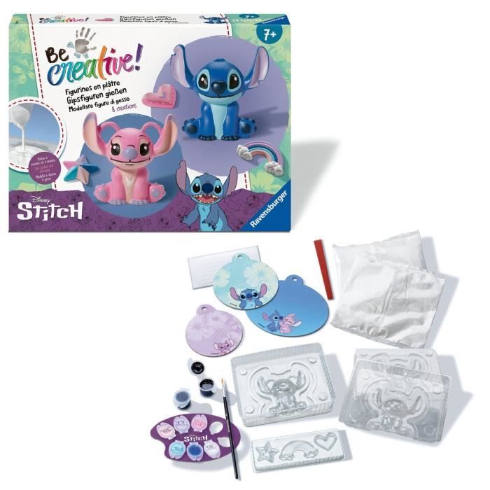 Be Creative Figurines Stitch 5 objets a réaliser en plâtre Activité détente et créative Des 7 ans 23877 Ravensburger