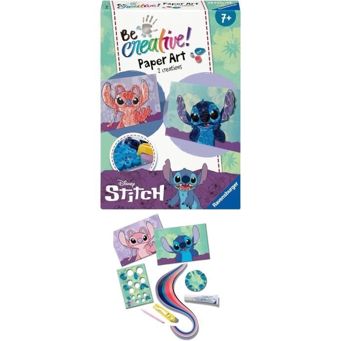 Be Creative Quilling Stitch 2 réalisations Tableaux Papier coloré Des 7 ans 23750 Ravensburger