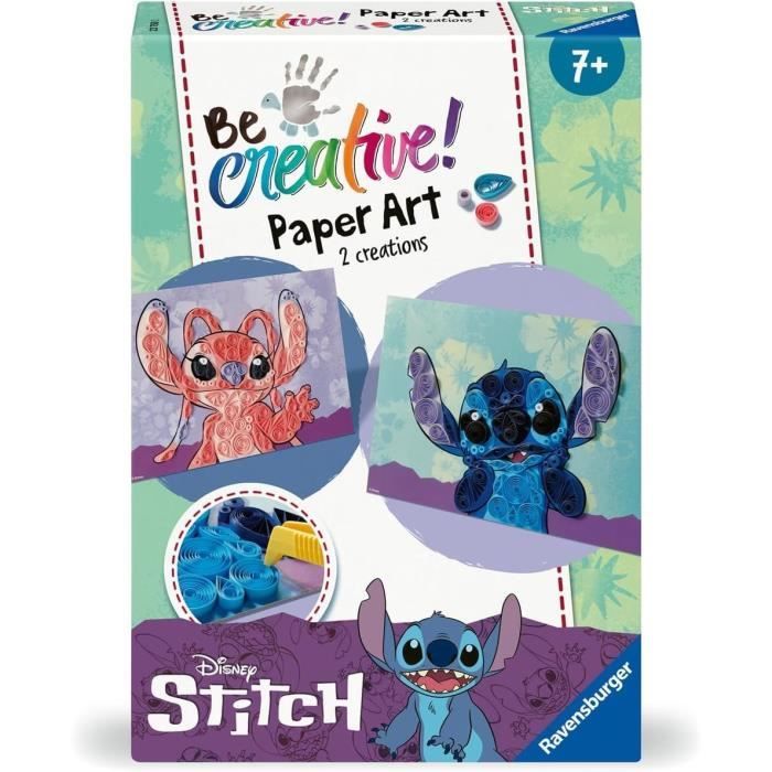 Be Creative Quilling Stitch 2 réalisations Tableaux Papier coloré Des 7 ans 23750 Ravensburger