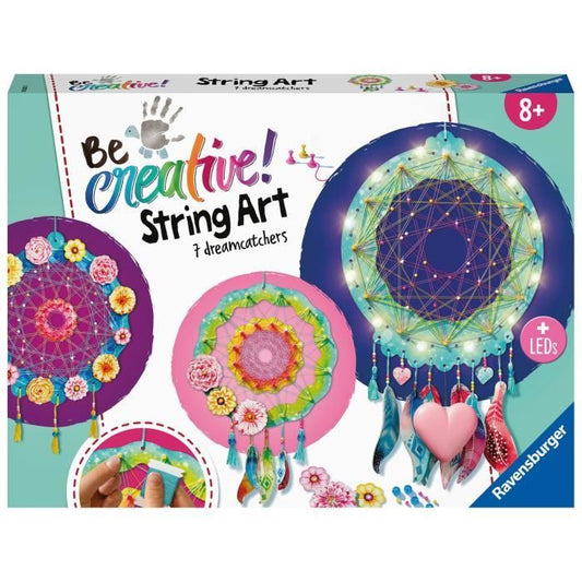 Be Creative String Art Maxi Dreamcatchers 7 attrape-reves Création objets Loisir créatif Des 8 ans 18235 Ravensburger