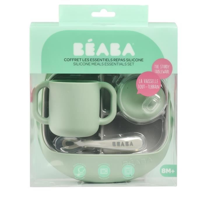 BEABA Coffret les essentiels repas de bébé silicone