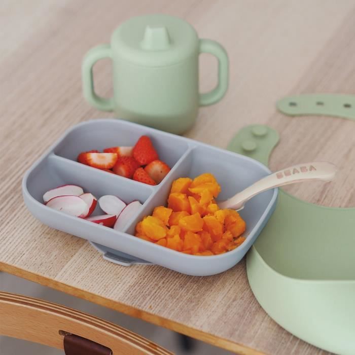 BEABA Coffret les essentiels repas de bébé silicone