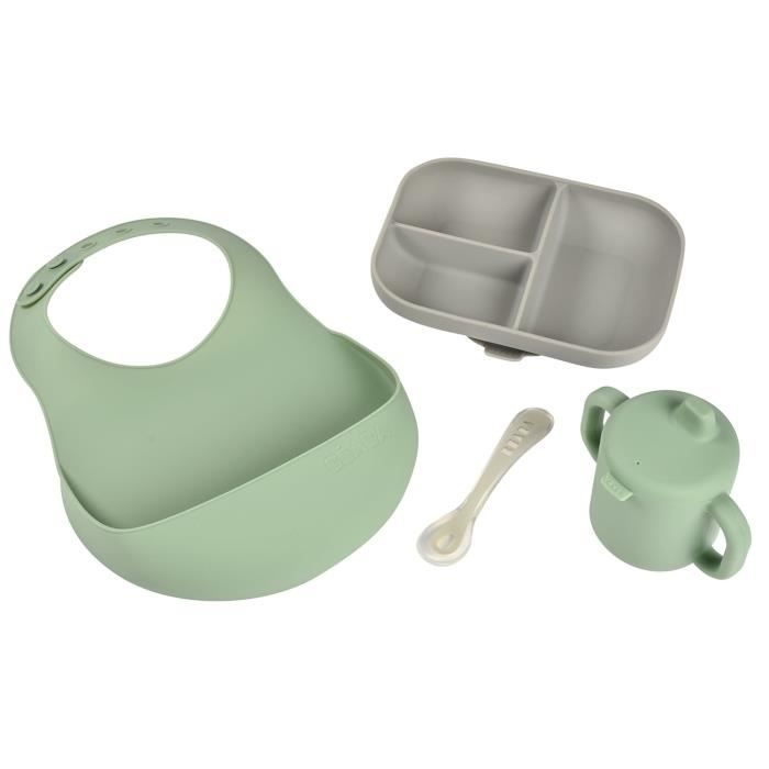 BEABA Coffret les essentiels repas de bébé silicone