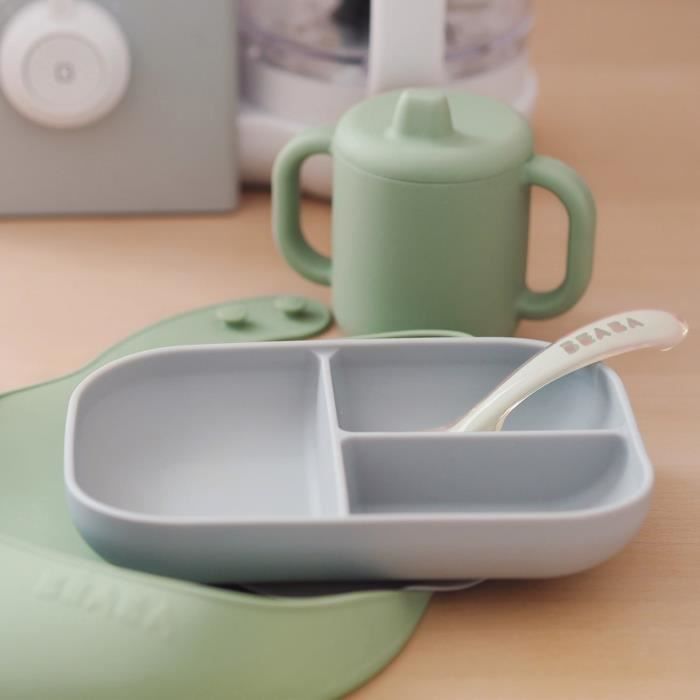 BEABA Coffret les essentiels repas de bébé silicone