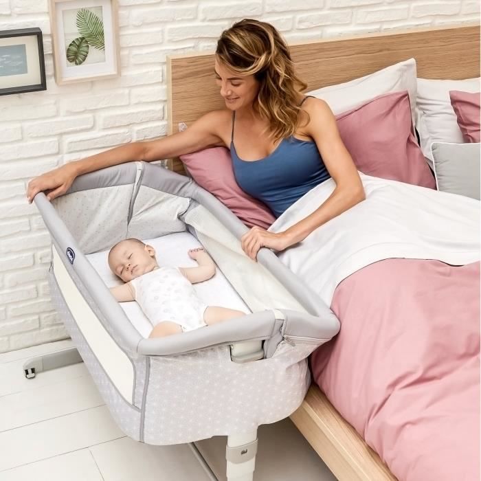 Berceau cododo Next2Me Dream Silver - CHICCO - A partir de mois - Hauteur réglable - Matelas inclus