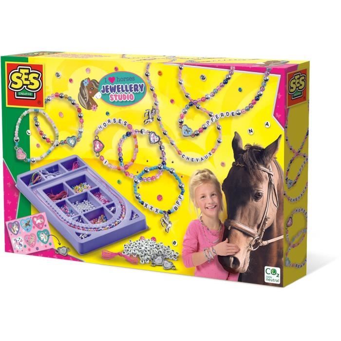 Bijou pour enfant - J’aime les chevaux - Studio de joaillerie - Jaune - Multicolore - a partir de 5 ans