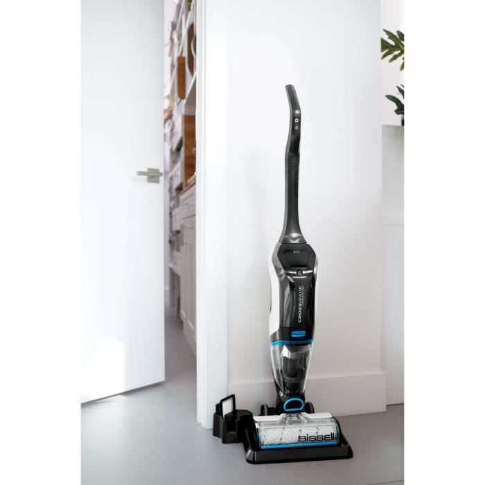 BISSELL Crosswave Cordless MAX 2767N - Aspirateur Laveur sans fil pour tous types de sols - Tres silencieux